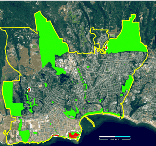 Parksa and Open Space in the City of Santa Cruz